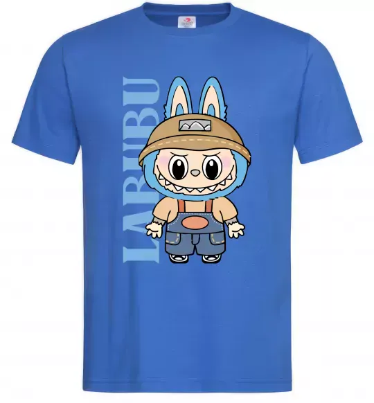 Чоловіча футболка Labubu blue Яскраво-синій фото