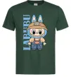 Чоловіча футболка Labubu blue Темно-зелений фото