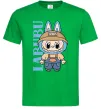Чоловіча футболка Labubu blue Зелений фото