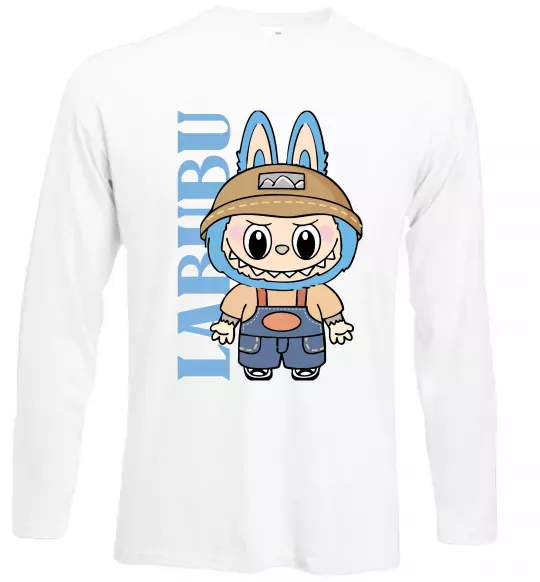 Лонгслив Labubu blue Белый фото