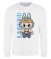 Свитшот Labubu blue Белый Свитшот Labubu blue Белый фото