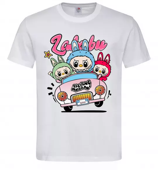 Чоловіча футболка Labubu exciting macaron Білий фото
