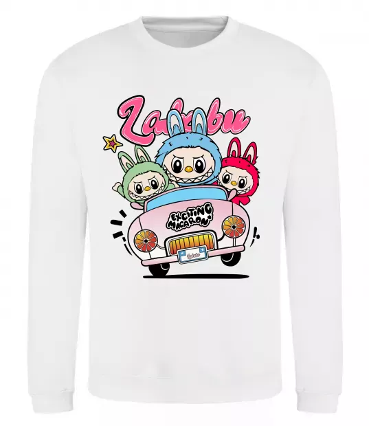 Свитшот Labubu exciting macaron Белый фото