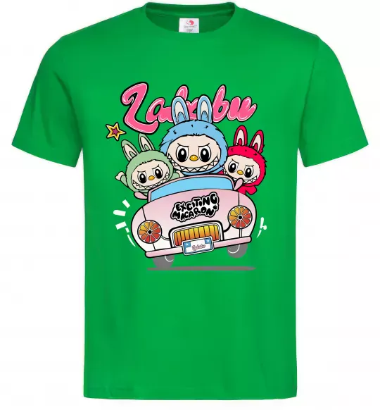 Чоловіча футболка Labubu exciting macaron Зелений фото