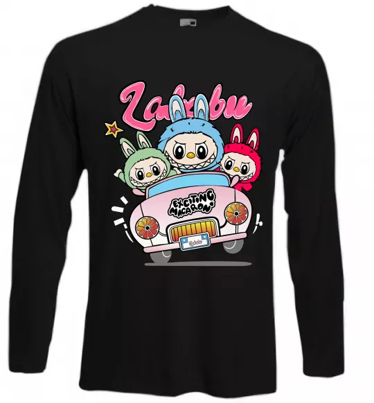 Лонгслив Labubu exciting macaron Черный фото