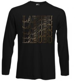 Лонгслив Labubu золотий напис