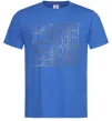 Чоловіча футболка Labubu золотий напис Яскраво-синій фото