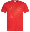 Чоловіча футболка Labubu золотий напис Червоний фото
