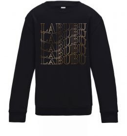 Дитячий світшот Labubu золотий напис