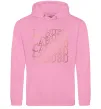 Чоловіча толстовка (худі) Labubu золотий напис Рожевий фото