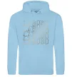 Чоловіча толстовка (худі) Labubu золотий напис Блакитний фото