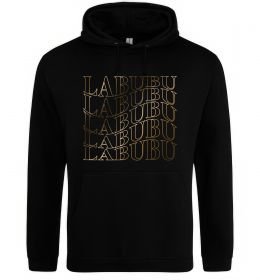 Жіноча толстовка (худі) Labubu золотий напис