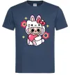 Чоловіча футболка Labubu Hello Kitty Темно-синій фото