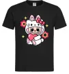 Чоловіча футболка Labubu Hello Kitty Чорний фото