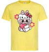 Чоловіча футболка Labubu Hello Kitty Лимонний фото