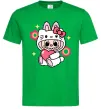 Чоловіча футболка Labubu Hello Kitty Зелений фото