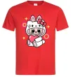 Чоловіча футболка Labubu Hello Kitty Червоний фото