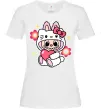 Женская футболка Labubu Hello Kitty Белый фото