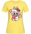 Женская футболка Labubu Hello Kitty Лимонный фото