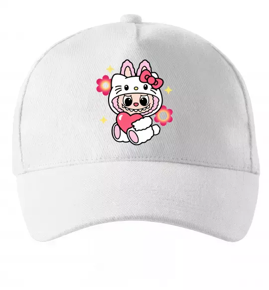 Кепка Labubu Hello Kitty Білий фото