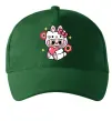 Кепка Labubu Hello Kitty Темно-зелений фото
