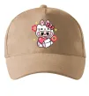 Кепка Labubu Hello Kitty Пісочний фото