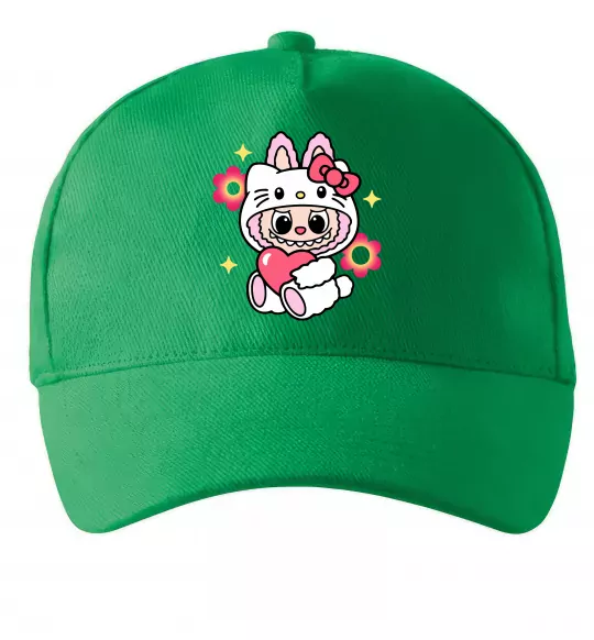 Кепка Labubu Hello Kitty Зелений фото