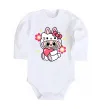 Дитячий бодік Labubu Hello Kitty Білий фото