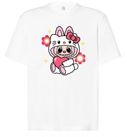 Футболка Оверсайз Labubu Hello Kitty