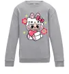 Дитячий світшот Labubu Hello Kitty Сірий меланж фото