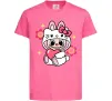 Дитяча футболка Labubu Hello Kitty Яскраво-рожевий фото