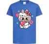 Дитяча футболка Labubu Hello Kitty Яскраво-синій фото