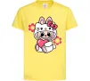 Дитяча футболка Labubu Hello Kitty Лимонний фото