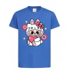 Дитяча футболка Labubu Hello Kitty Яскраво-синій фото