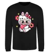 Свитшот Labubu Hello Kitty Черный фото