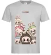 Чоловіча футболка Labubu Сірий Чоловіча футболка Labubu Сірий фото