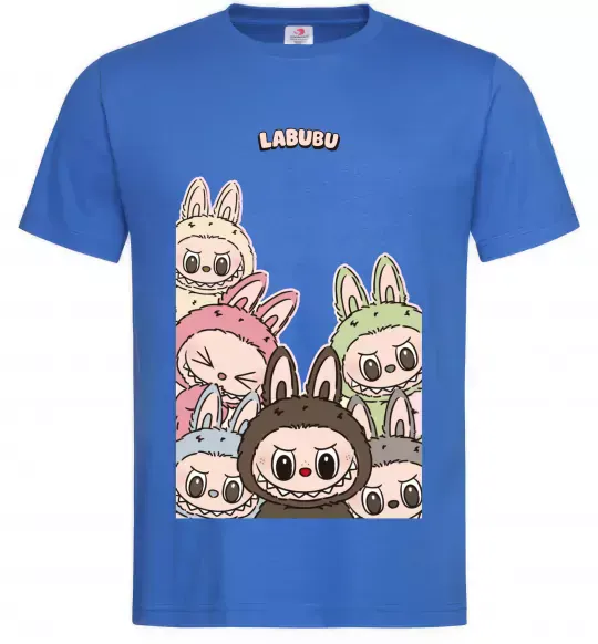 Чоловіча футболка Labubu Яскраво-синій фото