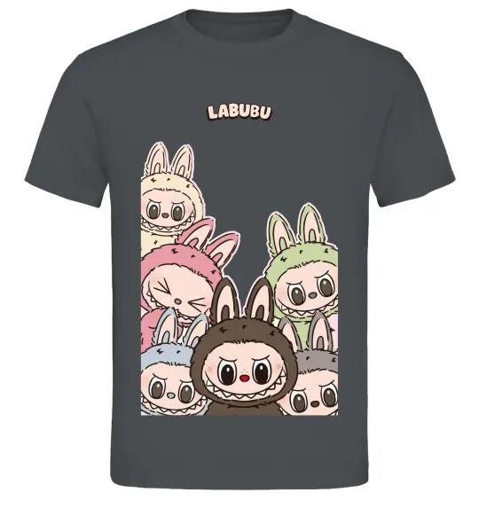 Чоловіча футболка Labubu Графіт фото