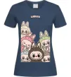 Женская футболка Labubu Темно-синий фото