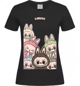 Женская футболка Labubu Черный фото