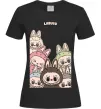 Женская футболка Labubu Черный фото
