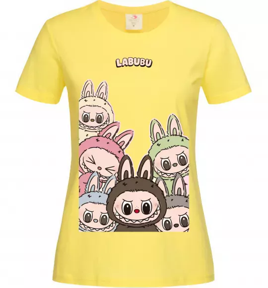 Женская футболка Labubu Лимонный фото