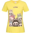 Женская футболка Labubu Лимонный фото