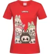Женская футболка Labubu Красный фото