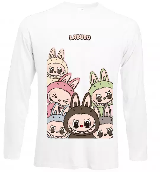 Лонгслив Labubu Белый фото