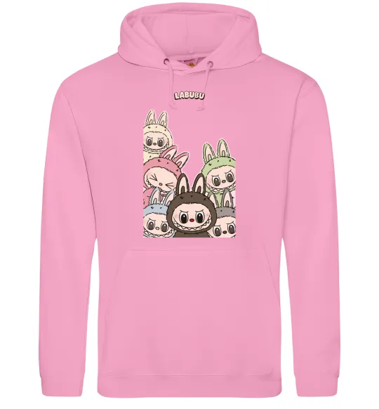 Мужская толстовка (худи) Labubu Розовый фото