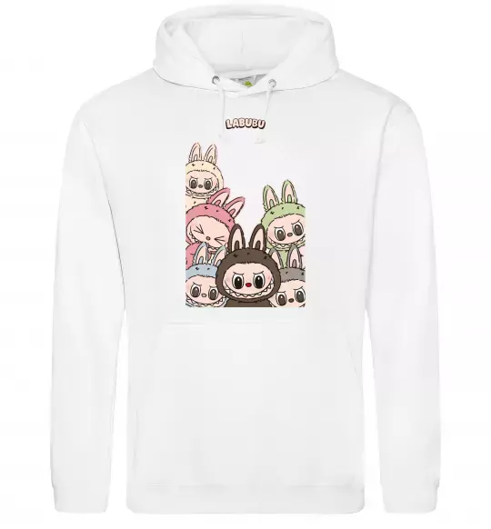 Чоловіча толстовка (худі) Labubu Білий фото