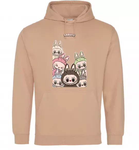 Жіноча толстовка (худі) Labubu Пісочний фото