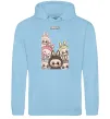 Женская толстовка (худи) Labubu Голубой фото