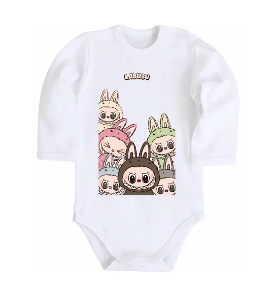 Дитячий бодік Labubu Білий фото